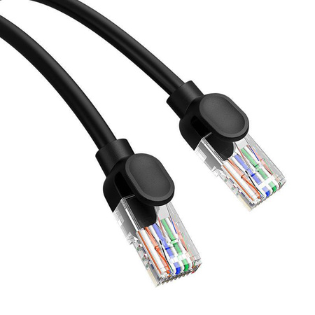 Baseus High Speed Cat 5 RJ-45 Ethernet-Kabel 1000 Mbit/s 0,5 m rund – Schwarz