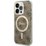 Guess GUHMP14LH4STW iPhone 14 Pro 6.1" brown/brown hardcase 4G MagSafe