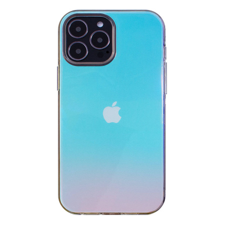 Aurora Case Hülle für iPhone 13 Pro Max Gel Neon Blue Cover