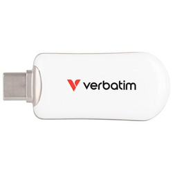 Pendrive Verbatim Plectra 64GB USB-C      biały/white 30228