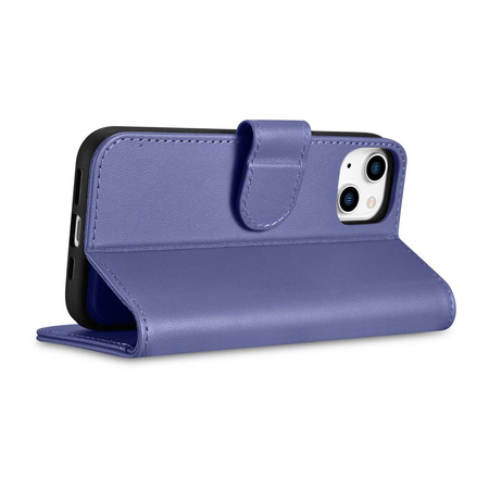 iCarer Wallet Case 2in1 iPhone 14 Plus Flip Leather Cover Anti-RFID Light Violet (WMI14220727-LP)