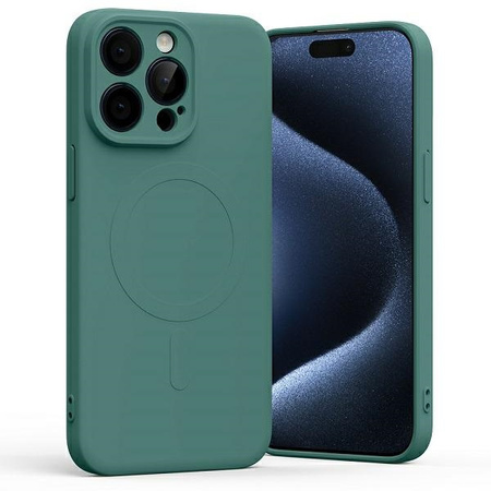 Mercury Semi-Silicon Magsafe Iphone 15 Pro Max , GREEN / ZIELONY
