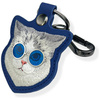 Etui na lokalizator / brelok Nimmy Glasses Cool Cat niebieski