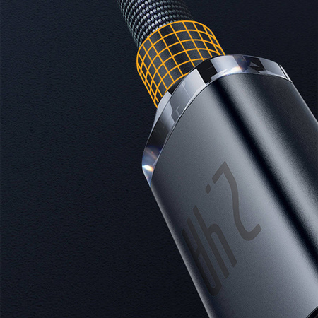 Baseus Crystal Shine Series Fast Charging Data Cable USB to iP 2.4A 2m Purple