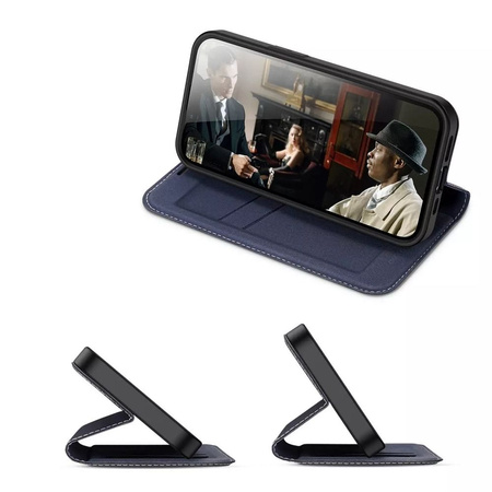 Dux Ducis Skin X2 Hülle für iPhone 14 Plus Hülle mit Magnetklappe blau