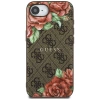 Guess 4G Flowers Print MagSafe Hülle für iPhone 16e - braun