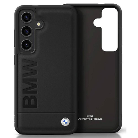 BMW futerał do SAMSUNG S25 BMHCS25SSLLBK (Sign Leather Hot Stamp Logo) black