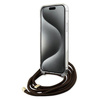 Guess nakładka do iPhone 15 Pro 6,1" GUHCP15LHC4SEW HC CROSSBODY CORD 4G PRINT brązowa