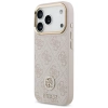 Etui Guess 4G Strass Logo & Big Strap Metal Buttons MagSafe na iPhone 17 Pro - różowe