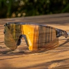 Rockbros Radsportbrille Photochrom, mit UV-Schutz und Korrektureinsatz - Transparent Schwarz