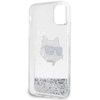 Karl Lagerfeld KLHCN61LNCHCS iPhone 11/ XR Silber/Silber Hardcase Glitter Choupette Head