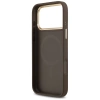 Guess Peony Hot Stamp MagSafe Case for iPhone 17 Pro Max - Brown