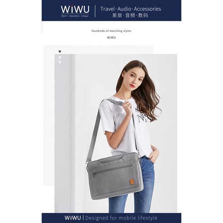 WiWU - Wodoodporna torba na laptopa 14" Pioneer Pro - szara