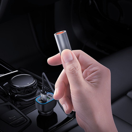 HOCO adapter zapalniczki na złącze USB A UA30 0,3 m czarny