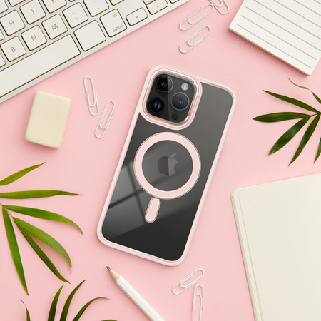 Futerał Color Edge Mag Cover kompatybilny z MagSafe do IPHONE 14 PRO MAX różowy