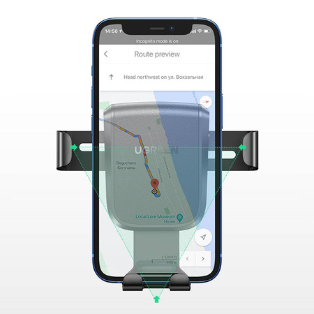 Ugreen gravity phone holder for dashboard cockpit black (LP200 60990B)