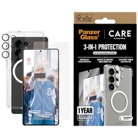 CARE by PanzerGlass Flaggschiff 3in1 Schutzset Hülle+Glas+Linse für Samsung Galaxy S25 Ultra