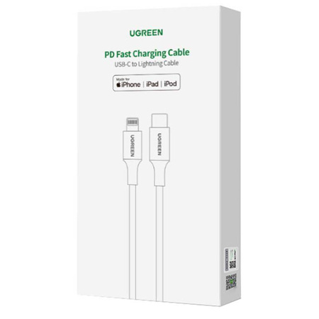 Kabel Lightning do USB-C UGREEN PD 3A US304, 1.5m