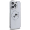 Karl Lagerfeld IML Metal Karl &amp; Choupette Head MagSafe iPhone 14 Pro Case - White