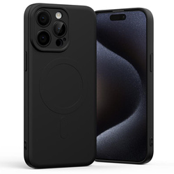 Mercury Semi-Silicon Magsafe Iphone 15 Pro Max , BLACK / CZARNY