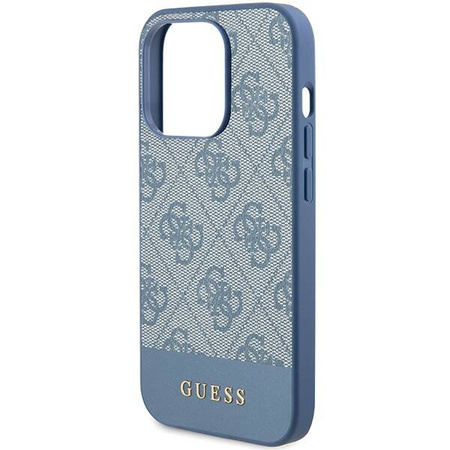 Original Case APPLE IPHONE 15 PRO Guess Hardcase 4G Stripe Collection (GUHCP15LG4GLBL) blue