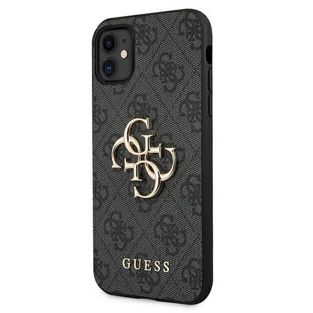 Guess GUHCN614GMGGR iPhone 11 6,1" szary/grey hardcase 4G Big Metal Logo