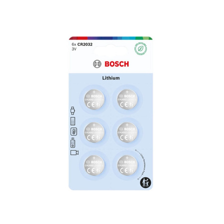 BATERIA BOSCH  6SZT CR2032 LITHIUM CR2032B6/00