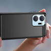 Carbon Case Hülle für Honor Play 40 Plus / Honor X7a flexible Silikon-Carbon-Hülle schwarz