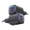 USAMS Ład. siec. CC254 30W GaN USB-C/USB-A Fast Charging HC Series biały/white CC254TC02