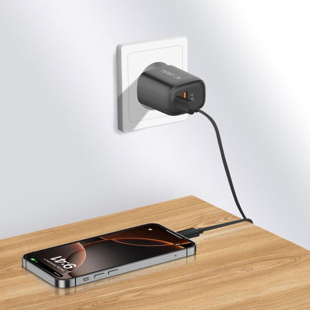 TECH-PROTECT NCA20 2-PORT NETWORK CHARGER PD 20W / QC3.0 BLACK