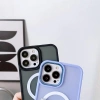 Magnetische farbige matte Hülle für iPhone 15 Plus – Grün