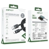 Kabel Acefast C14-04 USB-A - USB-C sprężynowy 480Mb/s 3A 1.2m - czarny