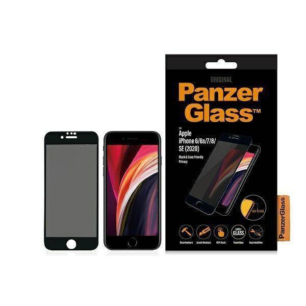 PanzerGlass E2E Super+ iPhone 6/6s/7/8 /SE 2020 Case Friendly Privacy czarny/black