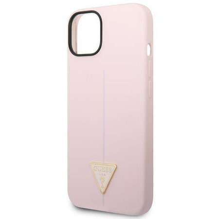 Etui IPHONE 14 PLUS Guess Hardcase Silicone Triangle fioletowe