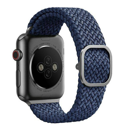 UNIQ pasek Aspen Apple Watch 44/42mm Braided niebieski/oxford blue