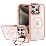 Tel Protect Kickstand Magsafe Case do Iphone 12 jasnoróżowy