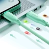 Joyroom Multi-Color Series SA34-AC6 USB-A/USB-C-Kabel 100 W, schnelle Übertragung, 1 m – Lila