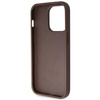 Original Case IPHONE 14 PRO Guess Hardcase Crossbody 4G Metal Logo (GUHCP14LP4TDSCPW) brown
