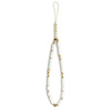 Guess zawieszka GUSTPEARW Phone Strap biały/white Heishi Beads