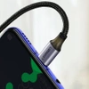 Ugreen angle cable USB Type C - USB Type C Power Delivery 60 W 20 V 3 A 1 m black-gray cable (US255 50123)
