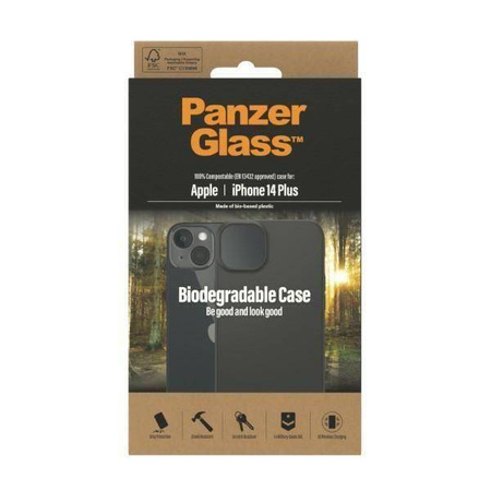 Etui IPHONE 14 PLUS PanzerGlass Biodegradable Case (0419) czarne