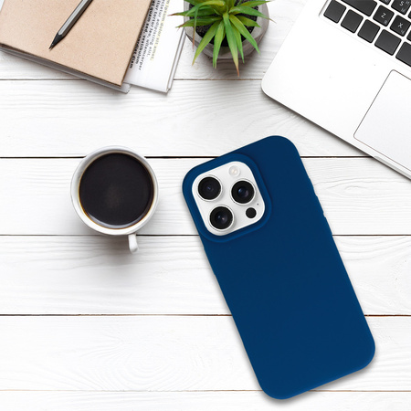 Tel Protect Silicone Premium do Iphone 16 Pro Max granatowy