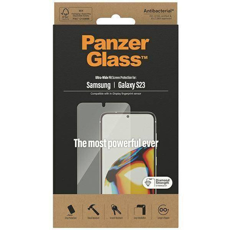 Szkło Hartowane SAMSUNG GALAXY S23 PanzerGlass Ultra-Wide Fit Screen Protection (7322)