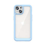iPhone 15 Plus Outer Space Reinforced Case with Flexible Frame - Blue