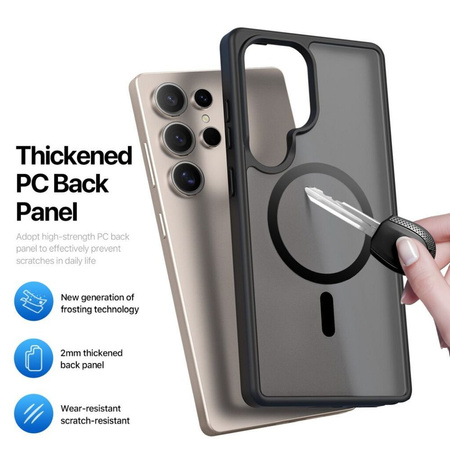 DUX DUCIS futerał YIND kompatybilny z MagSafe do SAMSUNG S25 Ultra czarny