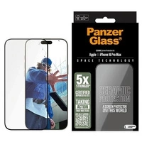 Szkło hartowane PanzerGlass Ceramic Screen Protector Ultra-Wide Fit na iPhone 16 Pro Max