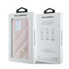 Karl Lagerfeld KLHCP15XPQDSMGP iPhone 15 Pro Max 6.7" różowy/pink hardcase Diagonal Quilted Script