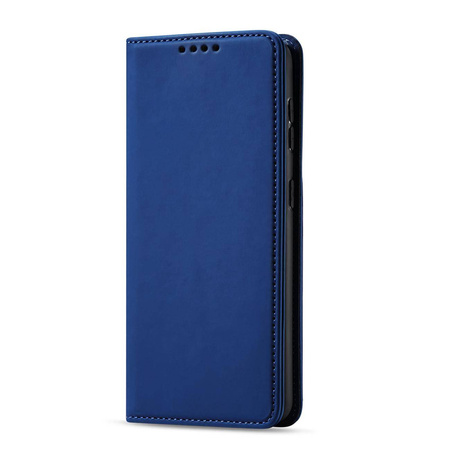 Magnet Card Case etui do Samsung Galaxy S22 pokrowiec portfel na karty kartę podstawka niebieski