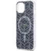 Oryginalne Etui GUESS Hardcase GUHMP15SHGCUSTGK do iPhone 15 (Kompatybilny z Magsafe / IML GCUBE / czarny)