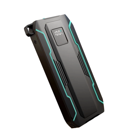 Joyroom JR-L017 22,5 W 10000 mAh Powerbank mit integrierten USB-C-/ Lightning -Kabeln – Schwarz